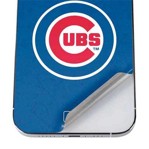 MLB Chicago Cubs - Solid Distressed iPhone 12 Pro Max Skin