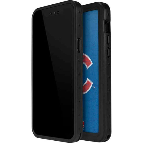 MLB Chicago Cubs - Solid Distressed iPhone 12 Pro Waterproof Case