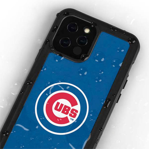 MLB Chicago Cubs - Solid Distressed iPhone 12 Pro Waterproof Case