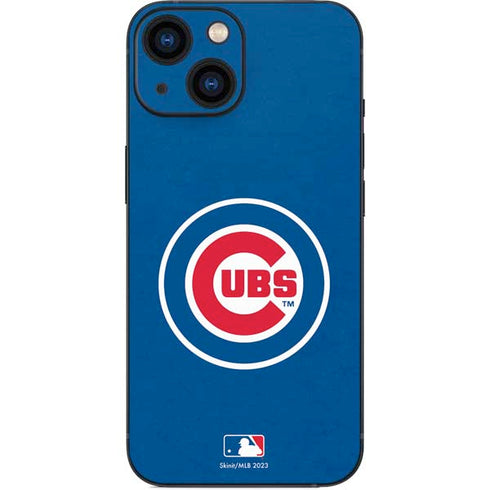 MLB Chicago Cubs - Solid Distressed iPhone 13 Mini Skin