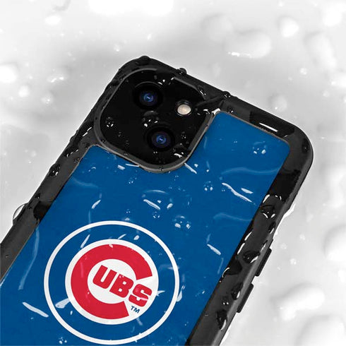MLB Chicago Cubs - Solid Distressed iPhone 13 Mini Waterproof Case