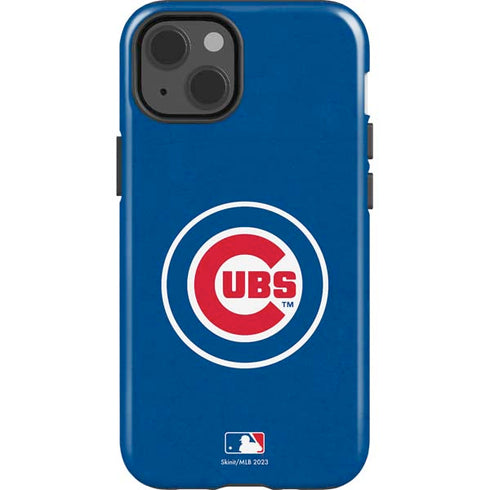 MLB Chicago Cubs - Solid Distressed iPhone 15 Impact Case