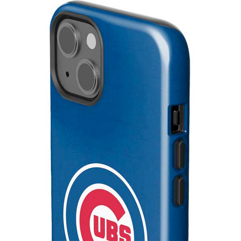 MLB Chicago Cubs - Solid Distressed iPhone 15 Impact Case