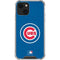 MLB Chicago Cubs - Solid Distressed iPhone 14 Plus Clear Case