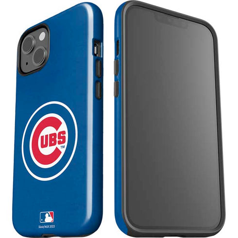 MLB Chicago Cubs - Solid Distressed iPhone 14 Plus Impact Case