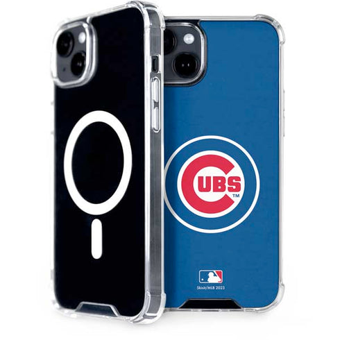 MLB Chicago Cubs - Solid Distressed iPhone 14 Plus MagSafe Case