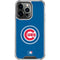 MLB Chicago Cubs - Solid Distressed iPhone 15 Pro Clear Case