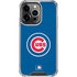 MLB Chicago Cubs - Solid Distressed iPhone 15 Pro Clear Case