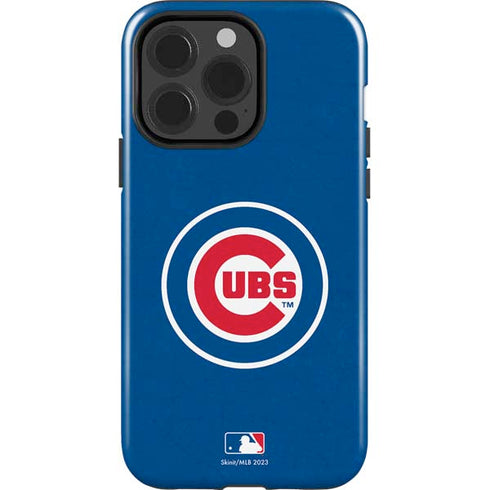 MLB Chicago Cubs - Solid Distressed iPhone 15 Pro Impact Case