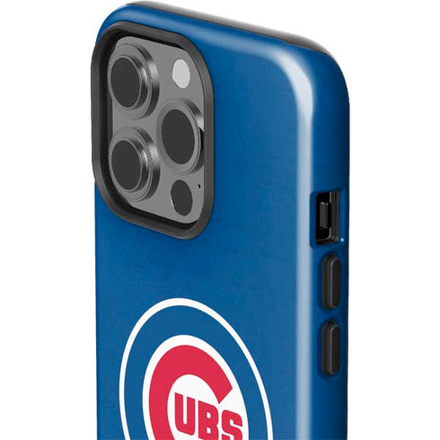 MLB Chicago Cubs - Solid Distressed iPhone 15 Pro Impact Case