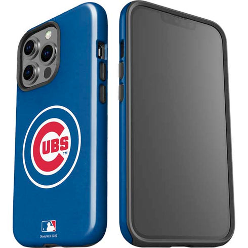 MLB Chicago Cubs - Solid Distressed iPhone 15 Pro Impact Case