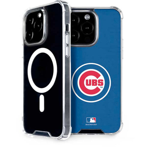 MLB Chicago Cubs - Solid Distressed iPhone 15 Pro MagSafe Case