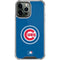 MLB Chicago Cubs - Solid Distressed iPhone 14 Pro Max Clear Case