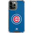 MLB Chicago Cubs - Solid Distressed iPhone 14 Pro Max Clear Case