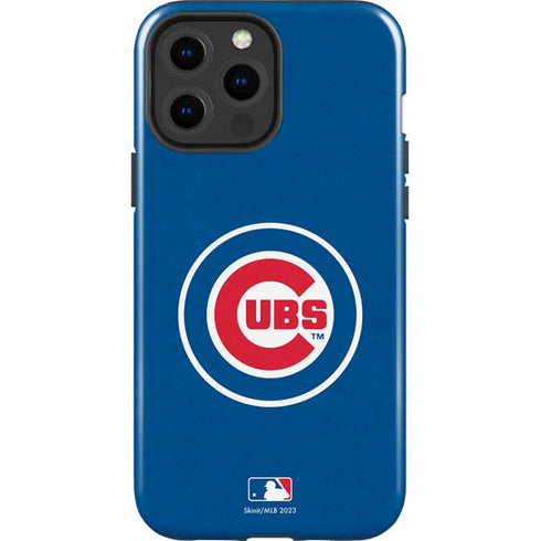 MLB Chicago Cubs - Solid Distressed iPhone 15 Pro Max Impact Case