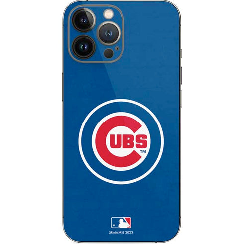 MLB Chicago Cubs - Solid Distressed iPhone 14 Pro Max Skin