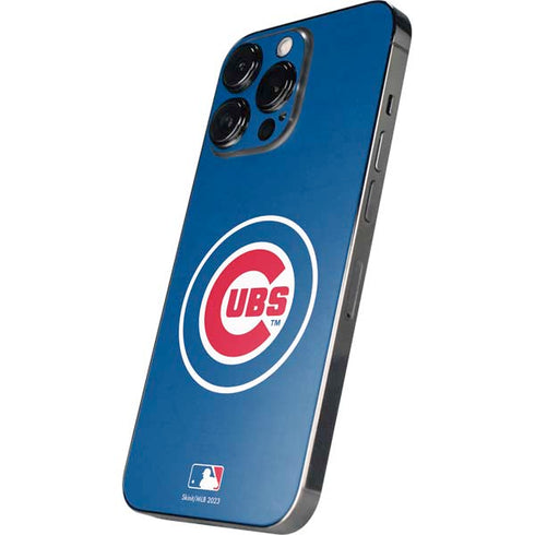 MLB Chicago Cubs - Solid Distressed iPhone 14 Pro Max Skin
