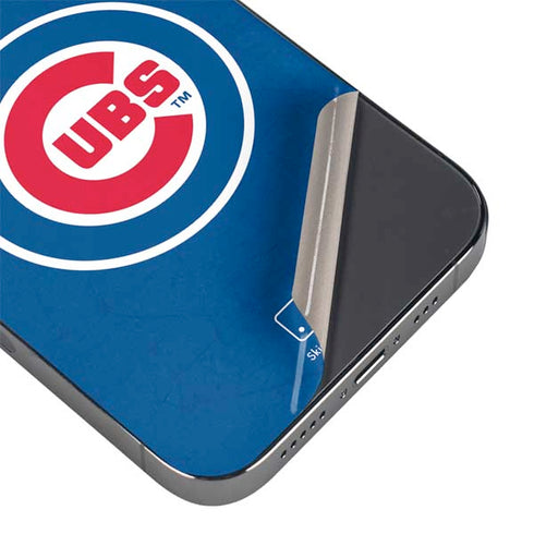 MLB Chicago Cubs - Solid Distressed iPhone 14 Pro Max Skin