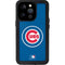 MLB Chicago Cubs - Solid Distressed iPhone 14 Pro Waterproof Case
