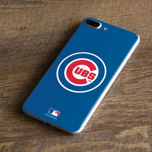 MLB Chicago Cubs - Solid Distressed iPhone 8 Plus Skin