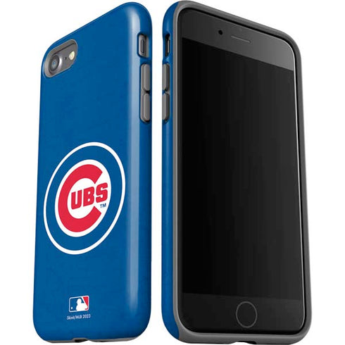 MLB Chicago Cubs - Solid Distressed iPhone SE (2nd & 3rd Gen) Pro Case