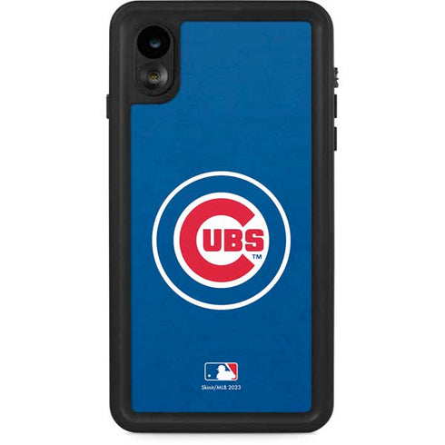 MLB Chicago Cubs - Solid Distressed iPhone XR Waterproof Case