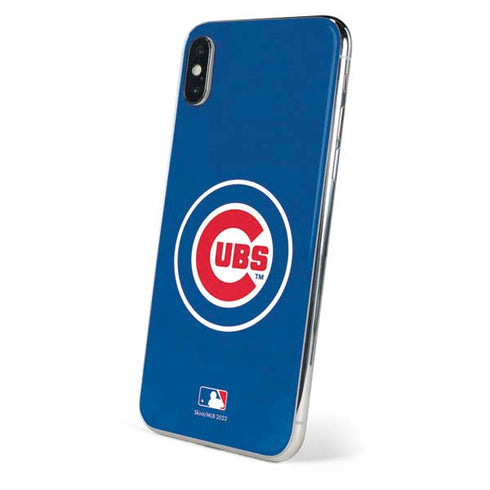 MLB Chicago Cubs - Solid Distressed iPhone XS Max Skin