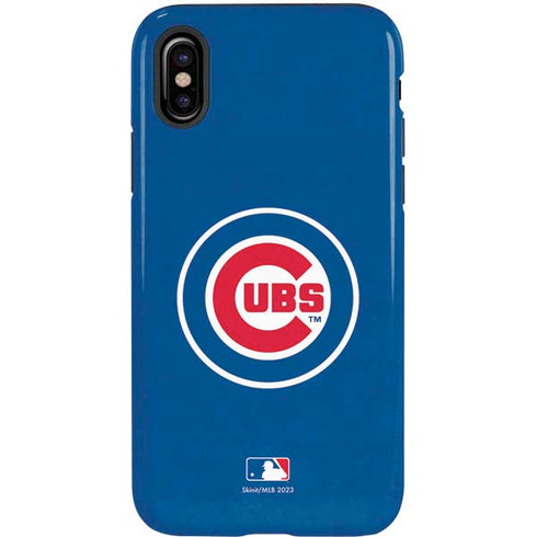 MLB Chicago Cubs - Solid Distressed iPhone XS Pro Case