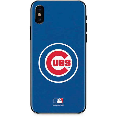 MLB Chicago Cubs - Solid Distressed iPhone XS Skin