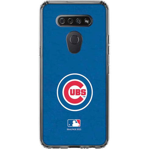 MLB Chicago Cubs - Solid Distressed LG K51/Q51 Clear Case
