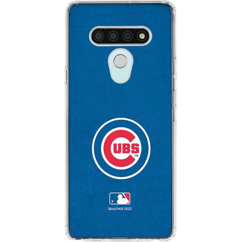 MLB Chicago Cubs - Solid Distressed LG Stylo 6 Clear Case