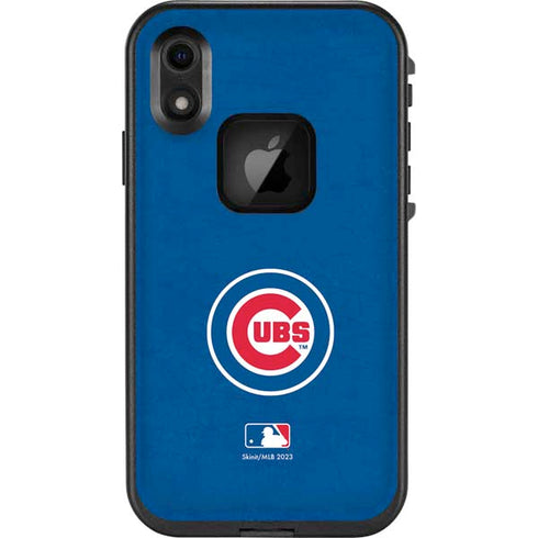 MLB Chicago Cubs - Solid Distressed LifeProof Fre iPhone Skin