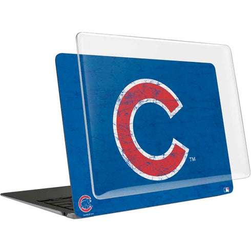 MLB Chicago Cubs - Solid Distressed MacBook Air 13in (2020) Case plus Skin