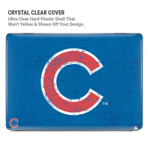 MLB Chicago Cubs - Solid Distressed MacBook Air 13in M1 (2021) Case plus Skin