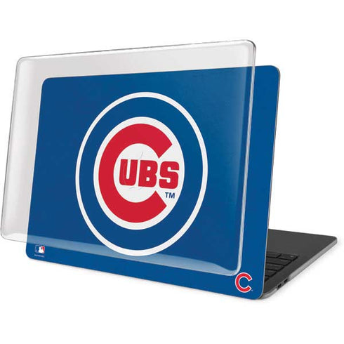 MLB Chicago Cubs - Solid Distressed MacBook Pro 16in (2019-20) Case plus Skin