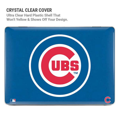 MLB Chicago Cubs - Solid Distressed MacBook Pro 16in (2021-25) Case plus Skin