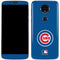 MLB Chicago Cubs - Solid Distressed Moto E5 Plus Skin