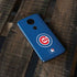 MLB Chicago Cubs - Solid Distressed Moto E5 Plus Skin