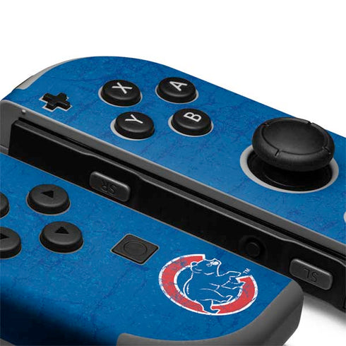 MLB Chicago Cubs - Solid Distressed Nintendo Joy-Con (L/R) Controller Skin
