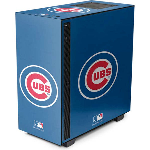 MLB Chicago Cubs - Solid Distressed NZXT H510 Compact ATX Mid-Tower Case Skin