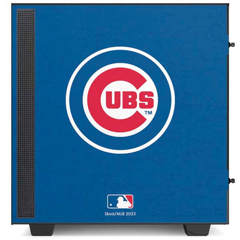 MLB Chicago Cubs - Solid Distressed NZXT H510 Compact ATX Mid-Tower Case Skin