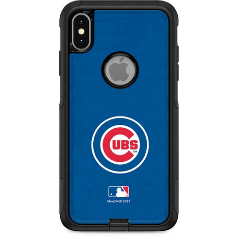 MLB Chicago Cubs - Solid Distressed Otterbox Commuter iPhone Skin