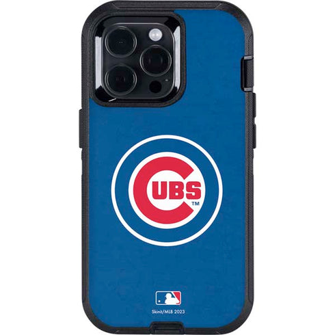MLB Chicago Cubs - Solid Distressed Otterbox Defender iPhone Skin