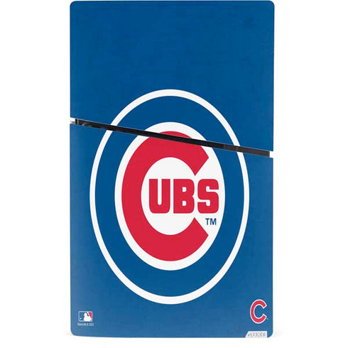 MLB Chicago Cubs - Solid Distressed PS5 Slim Digital Edition Bundle Skin