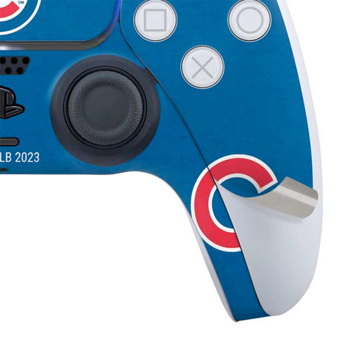 MLB Chicago Cubs - Solid Distressed PS5 Slim Digital Edition Bundle Skin