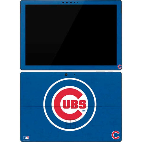 MLB Chicago Cubs - Solid Distressed Surface Pro 7 Skin