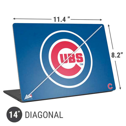 MLB Chicago Cubs - Solid Distressed Universal Laptop 14in (11.4 x 8.2in) Skin
