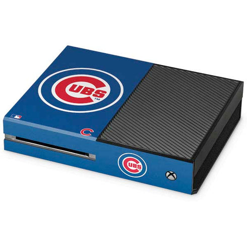 MLB Chicago Cubs - Solid Distressed Xbox One Console Skin
