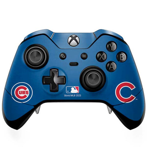 MLB Chicago Cubs - Solid Distressed Xbox One Elite Controller Skin