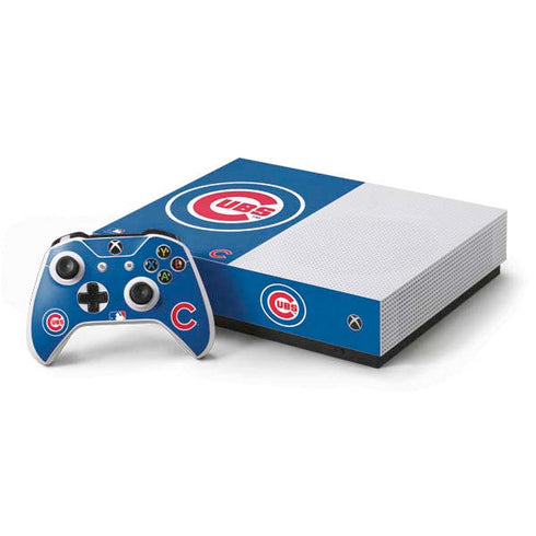 MLB Chicago Cubs - Solid Distressed Xbox One S All-Digital Edition Bundle Skin